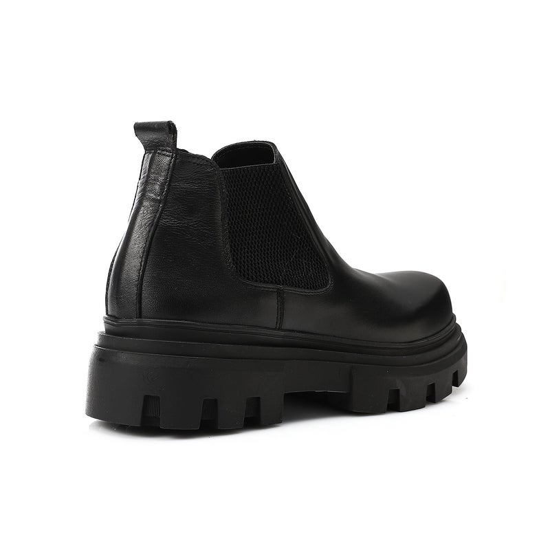Mr.joe Men’s Chunky Ankle Boots – Black - Image 3
